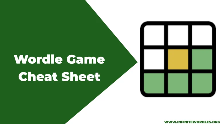 Wordle Game Cheat Sheet